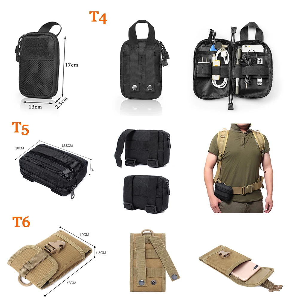 Tactical Bag Molle Outdoor Waist Bag Men Mobile Phone Pouch Camping Hunting Accessories Belt Fanny Pack Utility Sports EDC Pack