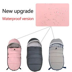 Stroller Footmuff Universal Fit for 95% Strollers Winter Warm Socks Waterproof Cotton Sleeping Sack Baby Stroller Accessories