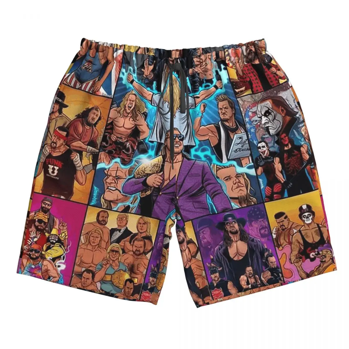 جون سينا احترام حصل عليه الكرتون المصارع جذوع الشاطئ مجلس السراويل عارضة سريعة الجافة السباحة الصيف الرجال السراويل