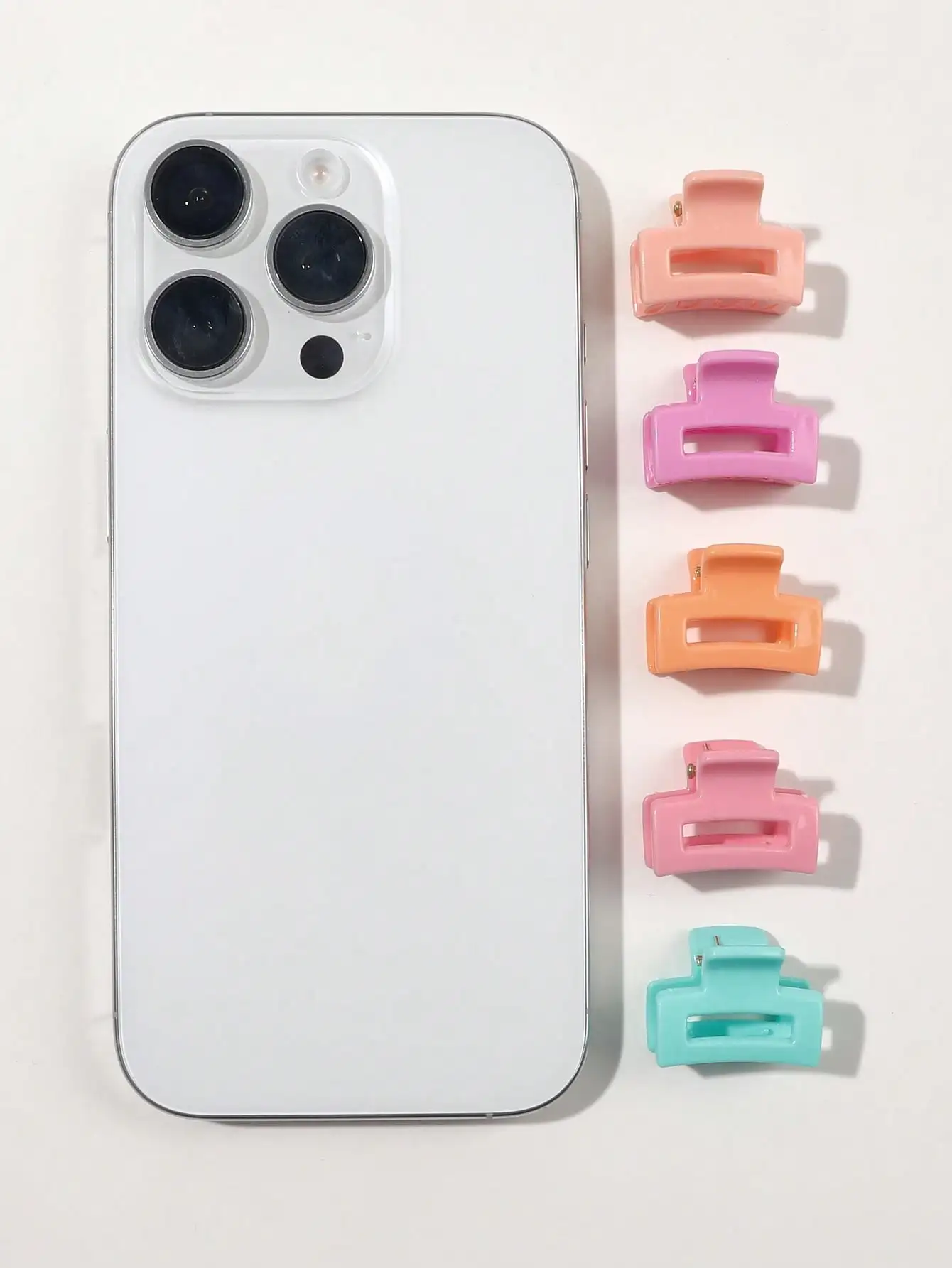 10 Stück Sommer-Macaron-Haarspangen für Frauen und Mädchen, 2,5 cm Rechteckige Haarklammern für Dünnes und Dickes Haar – Detail 2