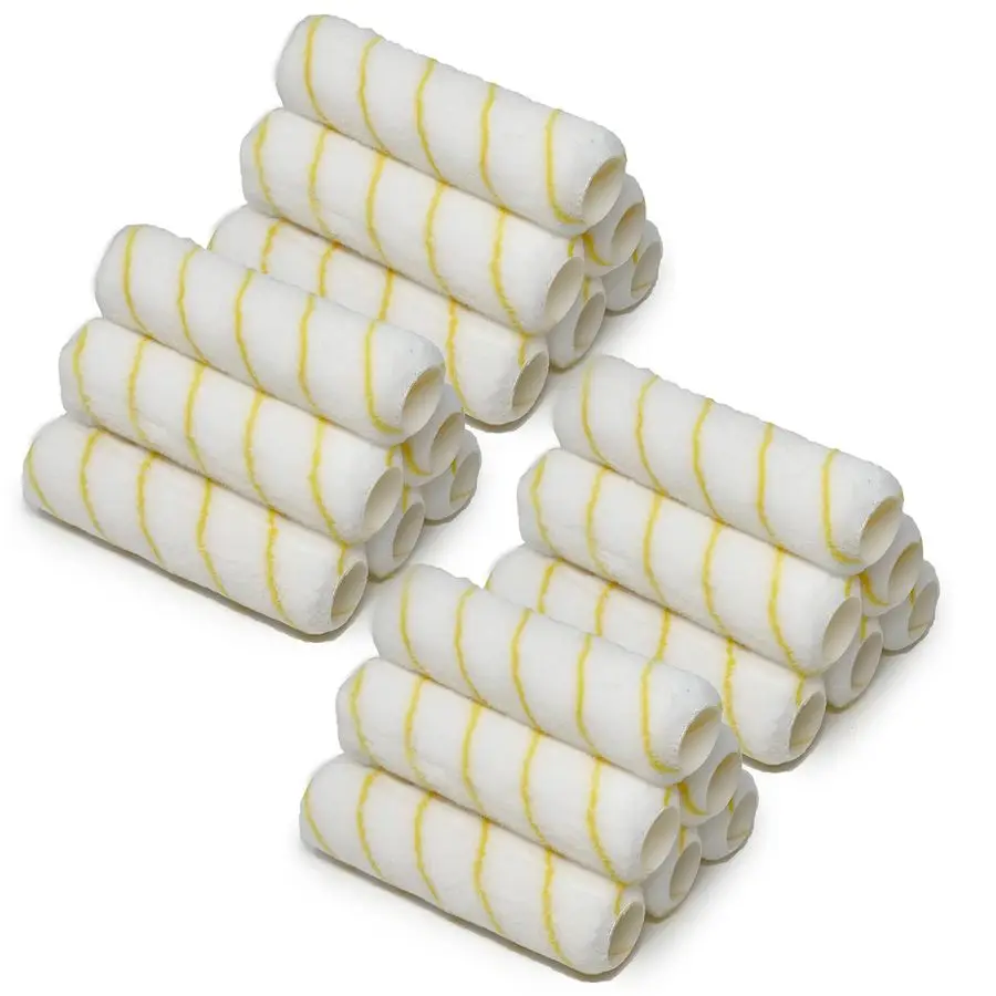 

Набор из 24 безворсовых валиков для покраски, 9 дюймов, с ворсом 1/2 дюйма, для комплекта малярных валиков