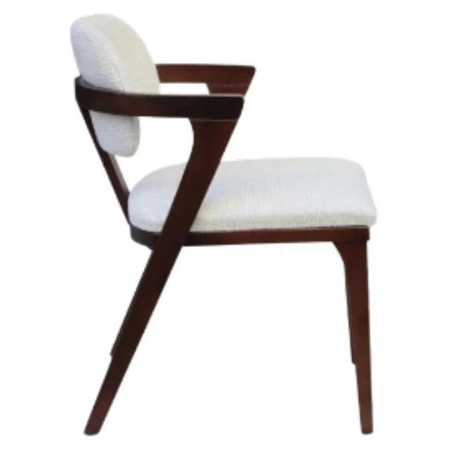 Indonesian furniture, minimalist wooden garden chair with a touch of foam, a combination of simple and stylish design