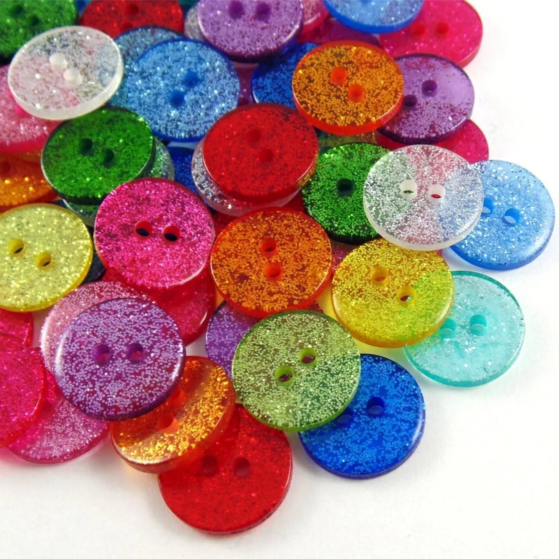 50 pz resina cuore/stella/farfalla/bottoni scintillanti rotondi Glitter per abbigliamento cucito Scrapbooking Cardmaking artigianato fai da te