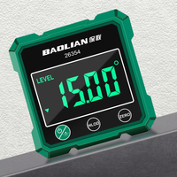 Magnetic LCD Digital Protractor Inclinometer Bilateral Laser Gauge Level Angle Alloy Measurement Tool for Table Saw Woodworking