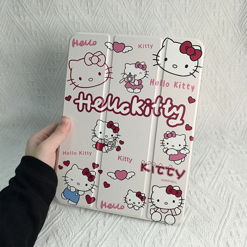 Hello Kitty Case For IPad 10th Generation 10.9in Case Cute Case for IPad 21 20 10.2in Air6 Mini4 5 Acrylic Cover With Pen Slot