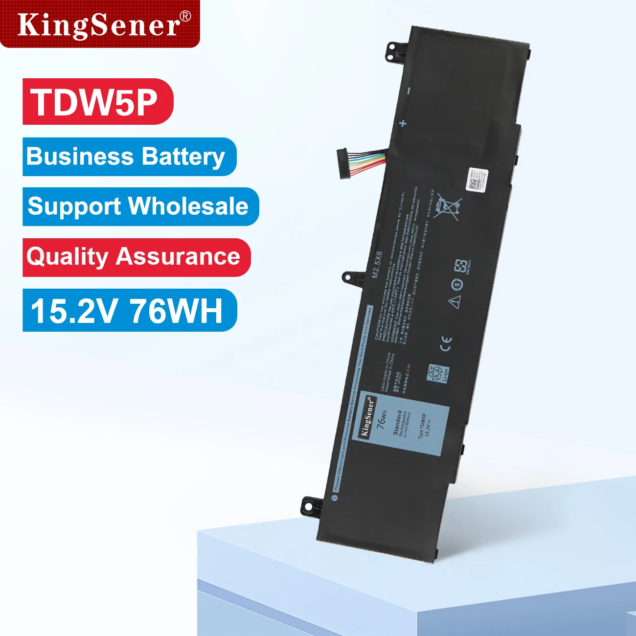 TDW5P Laptop Battery For DELL Alienware 13 R3 ALW13C-1738 2508 2718 2738 2838 and 13 R1 R2 QHD ALW13ED-1508 ALW13ER-1708 N1WM4