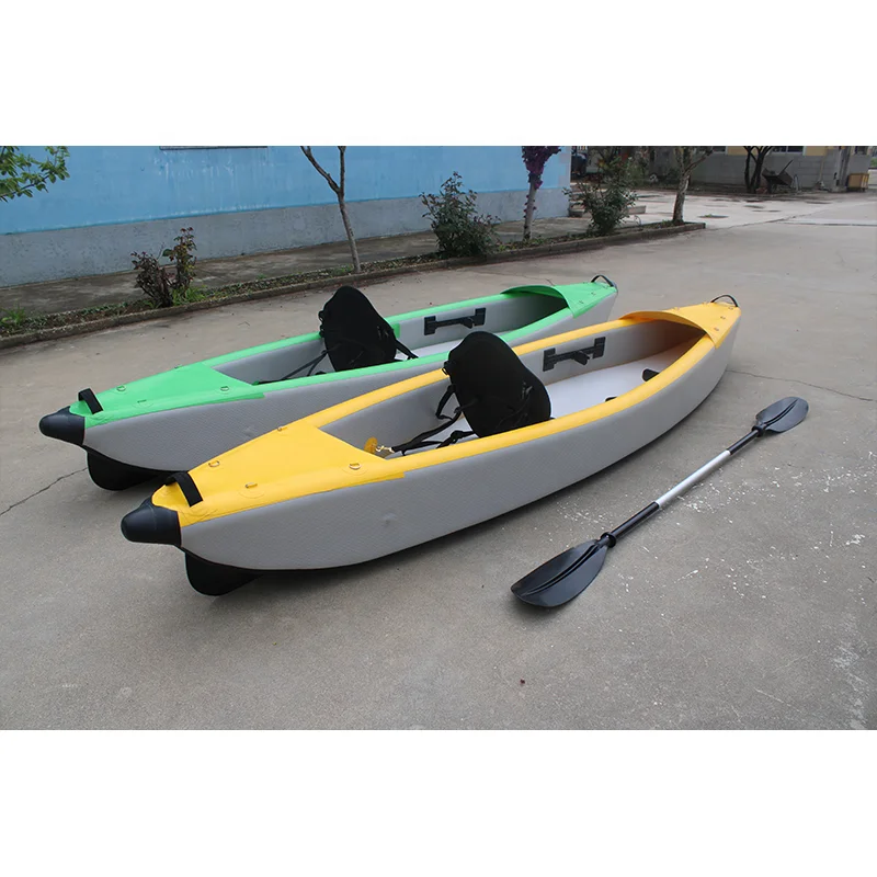 Person Drop Stitch Foldable Canoe Boat  Inflatable Kayak with Accessoriespromote sales