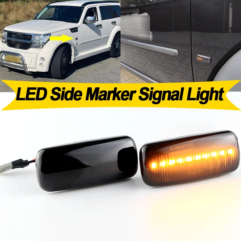 

2 шт. светодиодные боковые габаритные огни для Chrysler 300 2005-2006, Town&Country, Sebring 200 2008-2015, указатели поворота, аксессуары