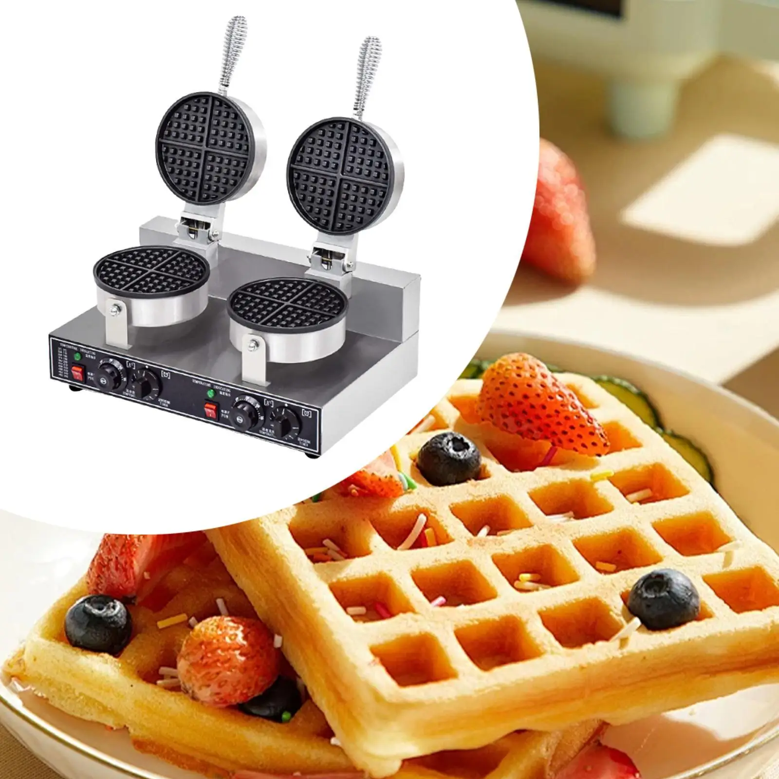 Вафельница, противень, закусочница, двухсторонний нагрев, электрическая машина для завтрака с антипригарным покрытием для шоколадных чипсов, жареных яиц, орехов
