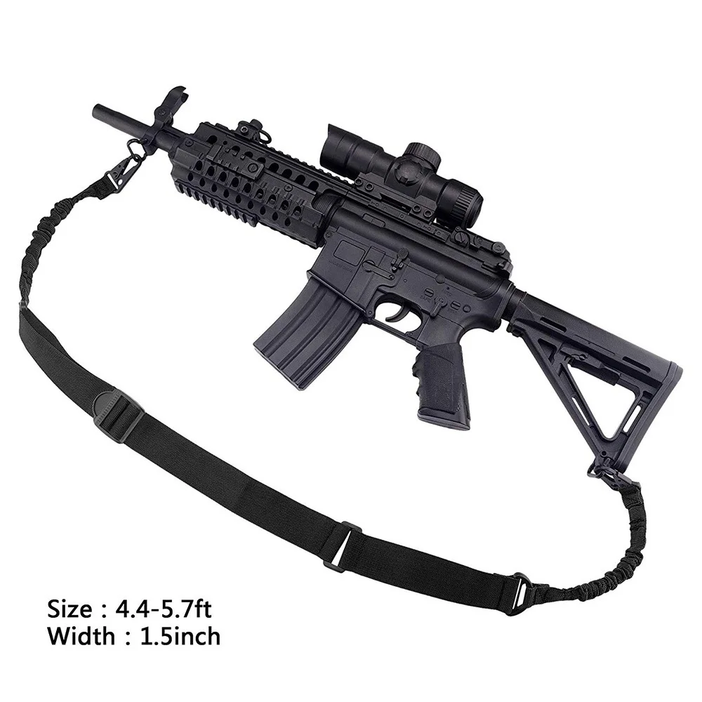 Tactical Dual Point Nylon Sling Rifle Sling Gun Metal Strap Tactical Points Weapon Multi Mission Release Airsoft Gun Accessories