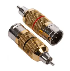 CARDAS AUDIO, Clear CGA, Male XLR to Male RCA Adapter Plugs, MXLR-MRCA (Pair)