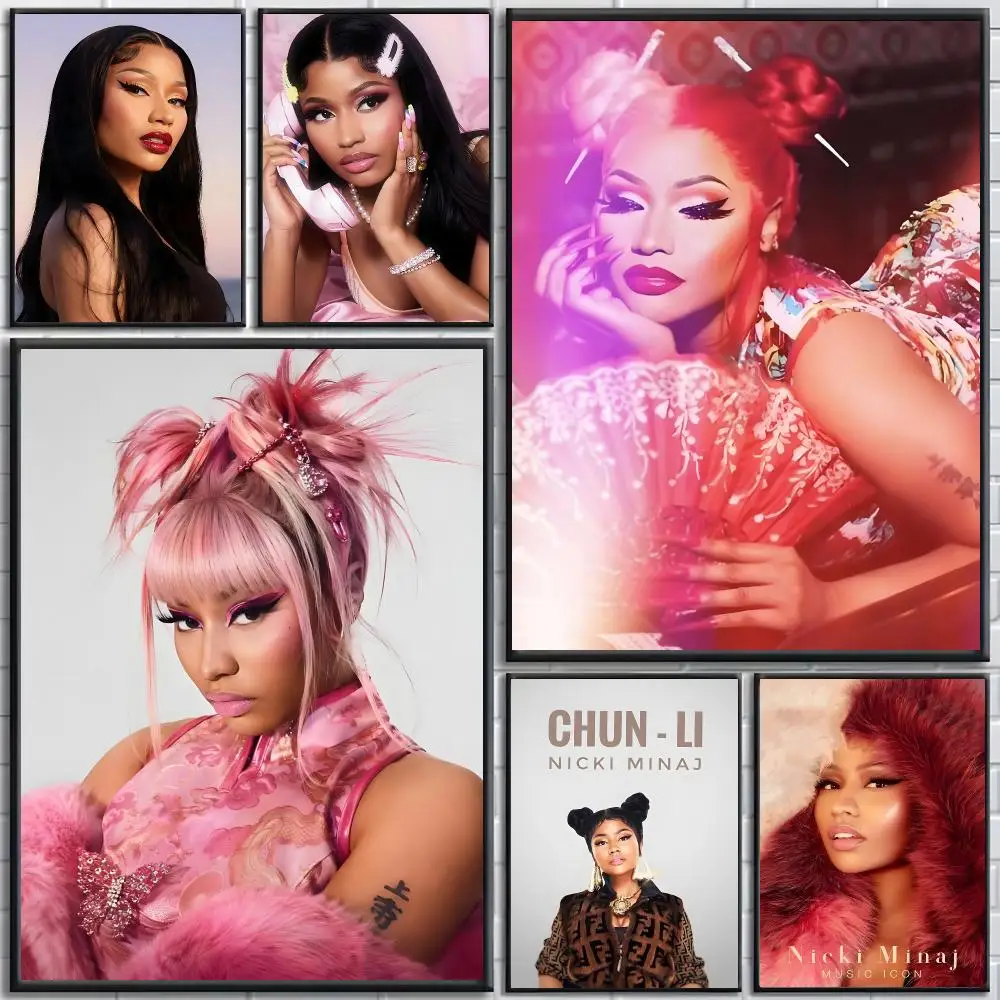 poster Self-adhesive wall stickers, suitable for room decoration, high-quality printing. N-Nicki Minaj