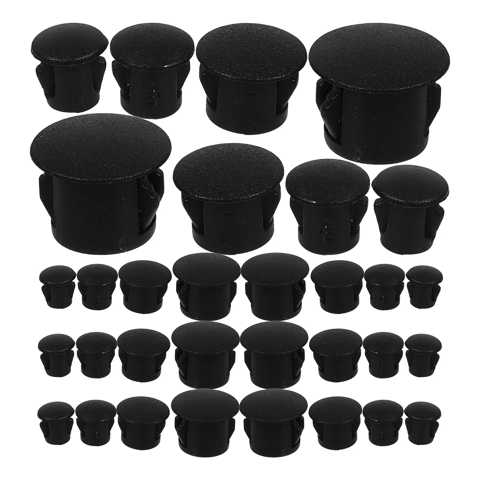 200 pezzi Tappi per fori Coperture di bloccaggio in plastica Fori per viti per mobili Tappi terminali per sedie Protezioni per pavimenti in plastica per armadietti
