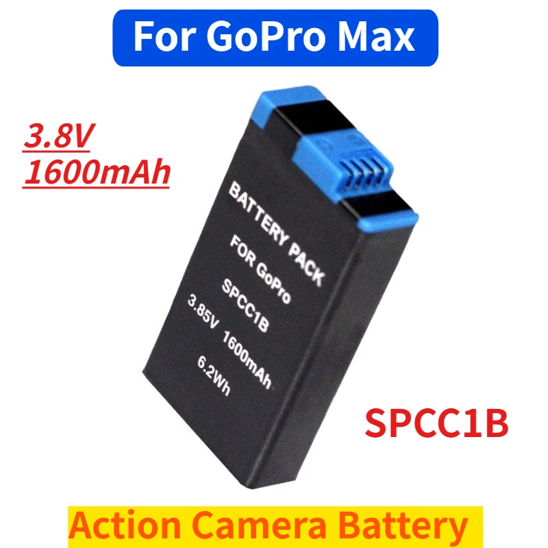 

3.8V 1600mAh Action Camera Battery SPCC1B for GoPro Max