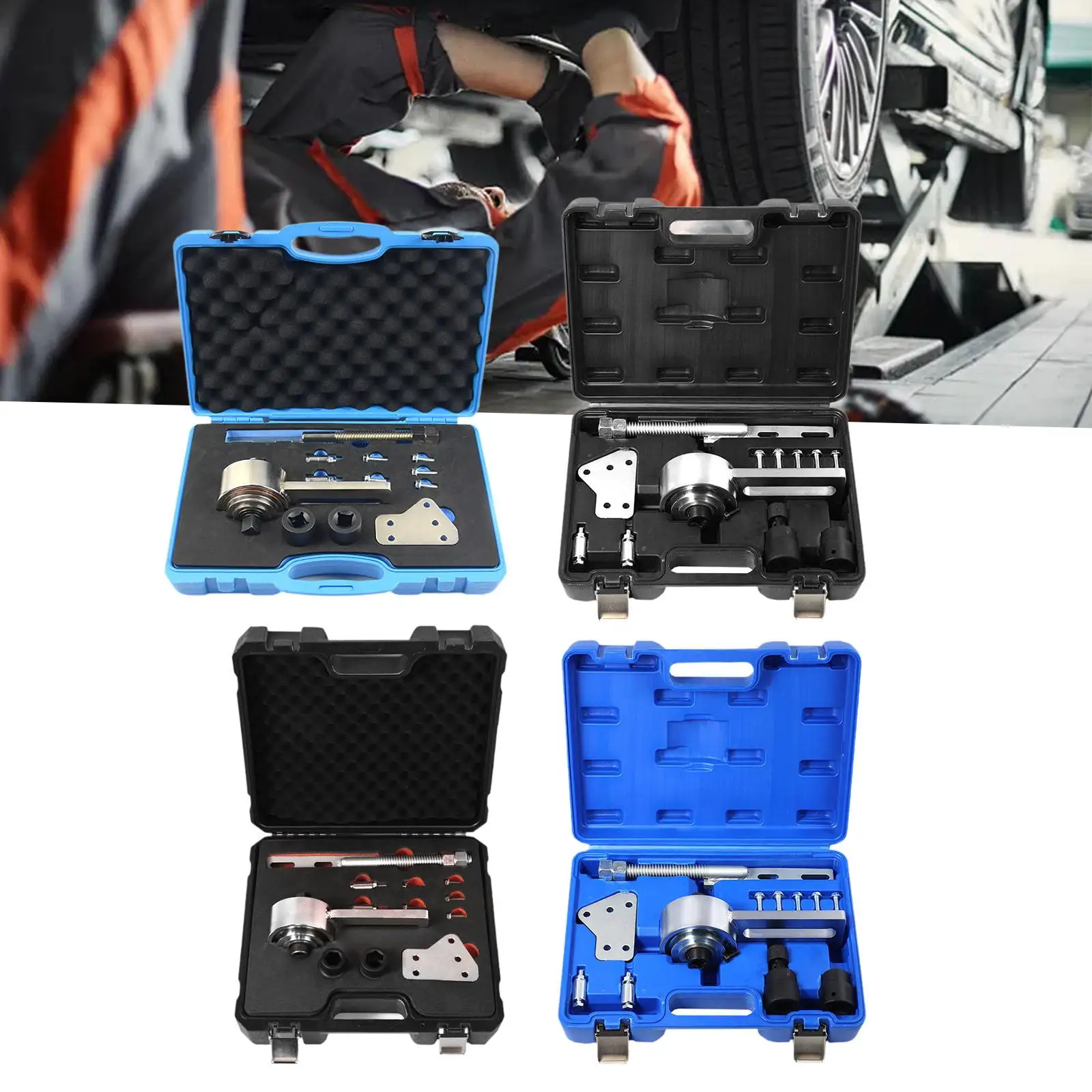 Torque Multiplier Wrench Engine Crankshaft Belt Pulley Removal Tools with Carrying Case Portable Hand Tool for 1.0 Ecoboost