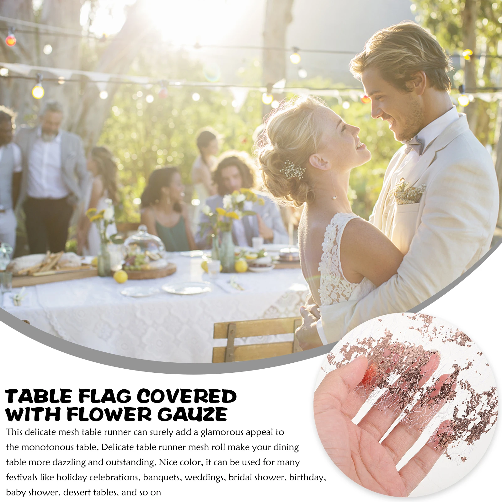 

Shiny Mesh Tulle Decor Glitter Wedding Glitter Table Runner Birthday Party Banquet Table Runner Tablecloth Cover