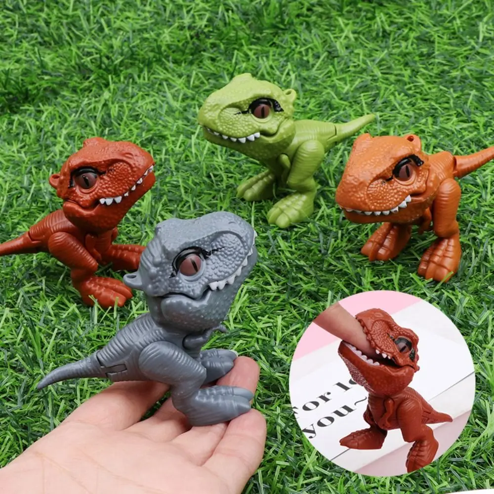 Jurassic Finger Dinosaurier Tyranno saurus Modell Spielzeug Finger beißen Dinosaurier Hand kreative Spaß Dinosaurier Modell Dino Anhänger