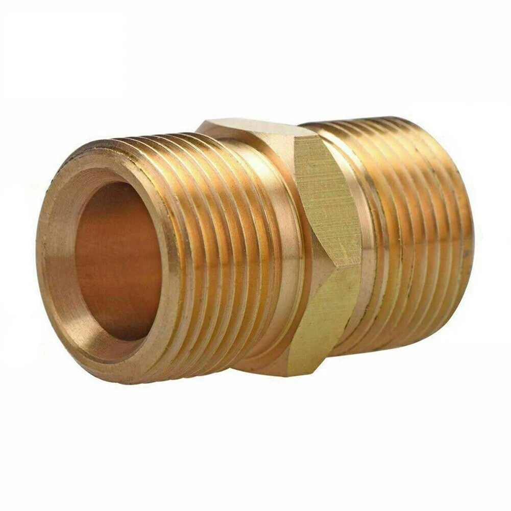 Brand New M22/15mm Male Adapter Male Adapter 1pcs Brass Pitchabout 1.5mm Power Pressure Washer Pump Hose Outlet