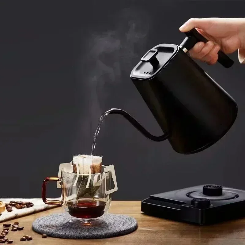 New 220V 110V  Gooseneck water kettle Coffee Pot with temperature control pour over 1200W Electric Kettle for Coffee and Tea