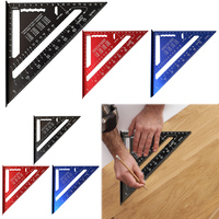 7 Inch Triangle Ruler Aluminum Alloy Speed ​​Square Angle Protractor High Precision Measuring Square Ruler Carpenter Tools