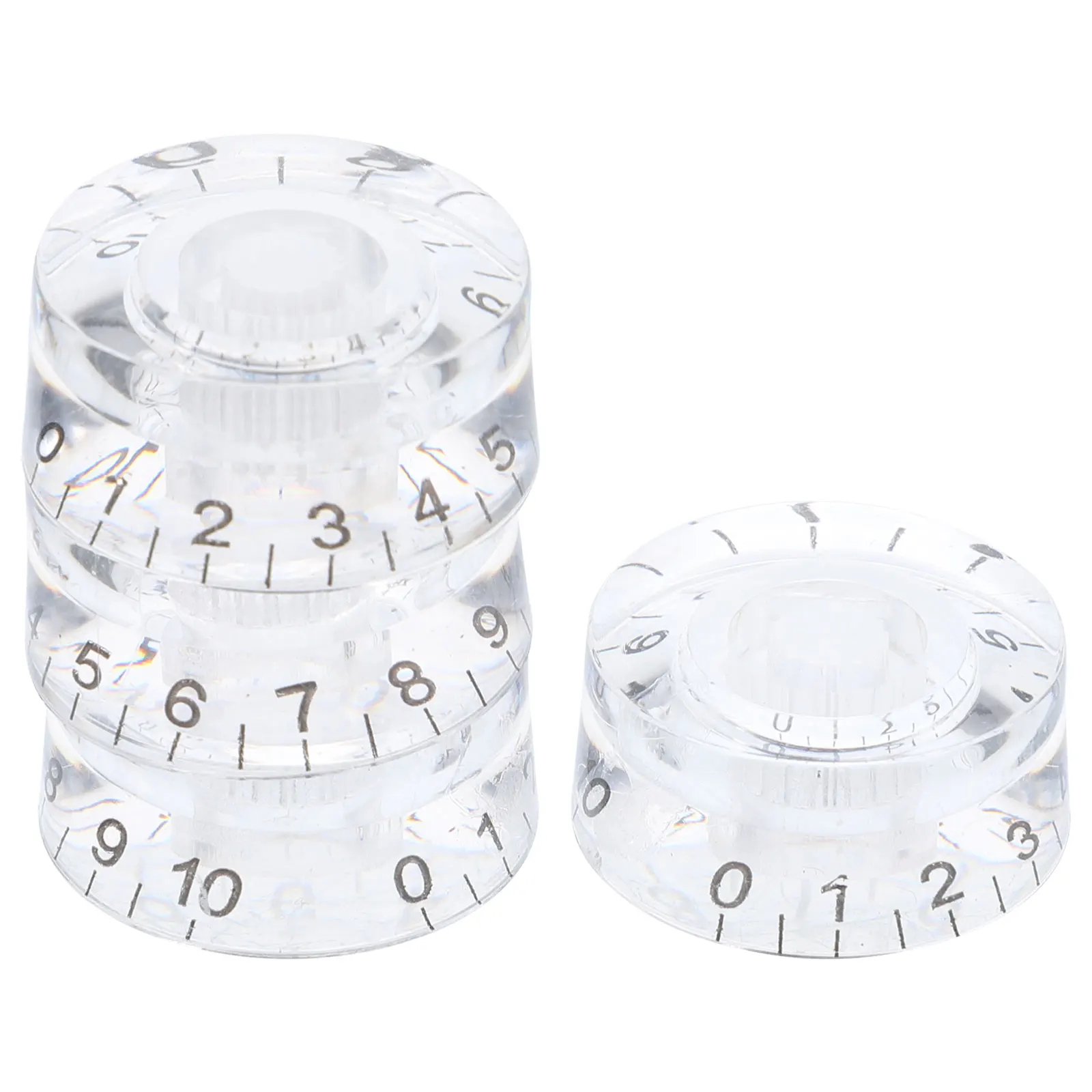 

4 Pcs Volume Knob Guitar and Tone Knobs Bass Potentiometer Cap Electric Control Has
