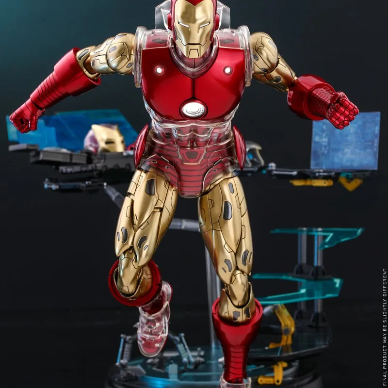 Marvel Iron Man Cms07 Cms08 Movable Sculpture Original Hottoys Comics Deluxe Version The Origins Collection Collectible Model