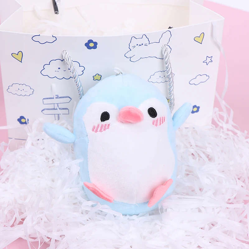 Hot  Soothing toys  Lovely 12CM Penguin Stuffed Plush Toy Baby kid's Gift Key Chain Plush Toy Doll