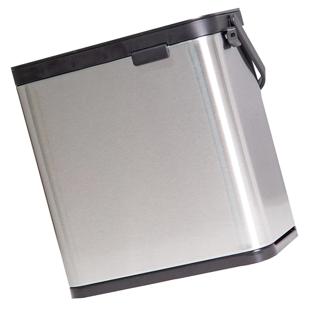 

Wall Mounted Trash Can Stainless Steel Household Rubbish Bin Kitchen Bathroom Office Waste Friendly Simple