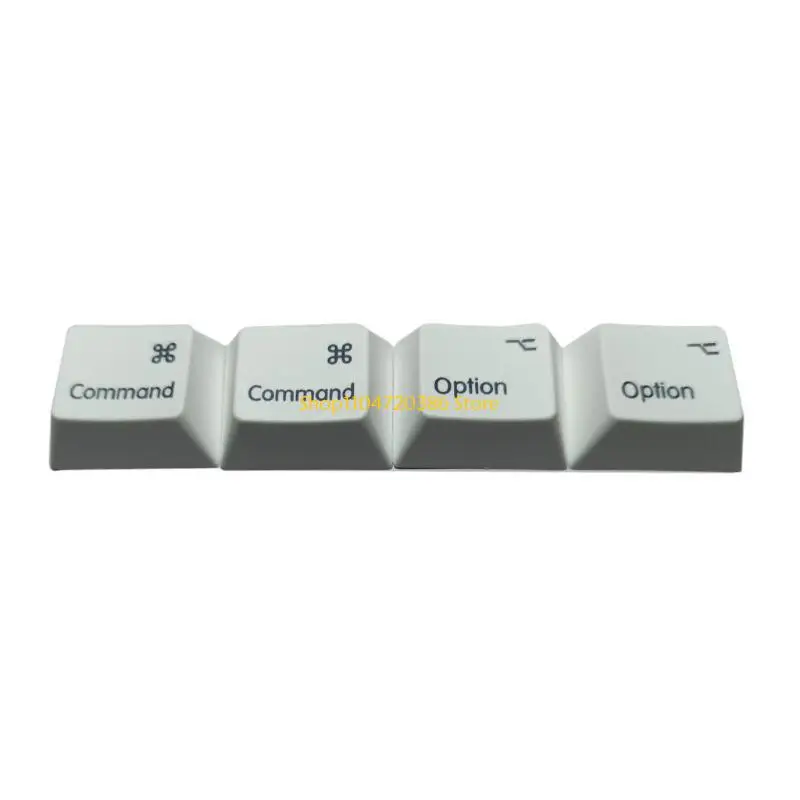 K0EA for Key Cap Height 4 Pcs Common Option Keycaps Repair PBT Dye Subbed for Mac