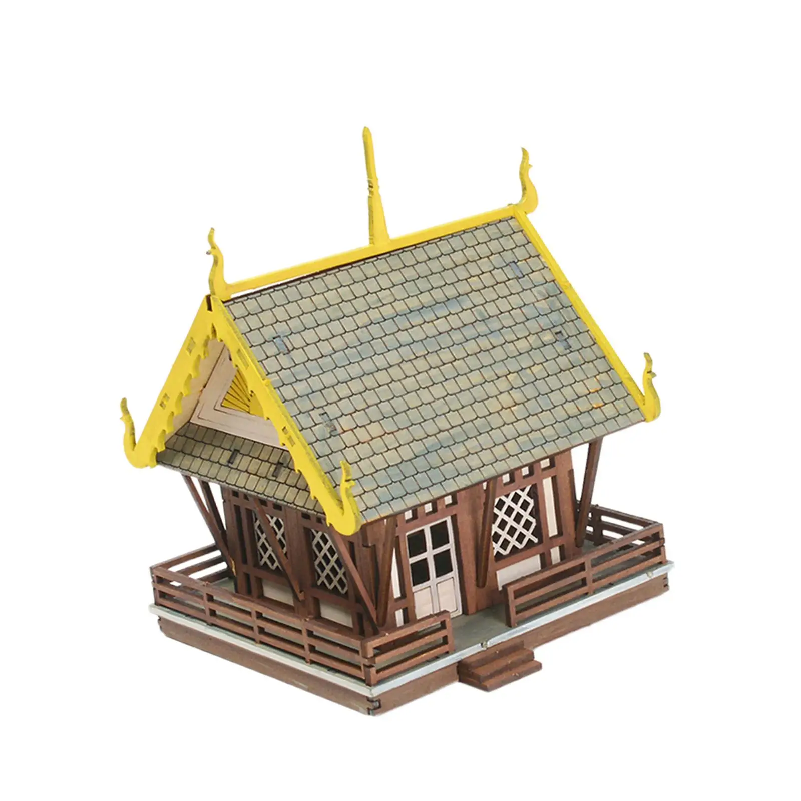 1/72 Temple Building Kits Architecture Building Model for Model Railway Gift