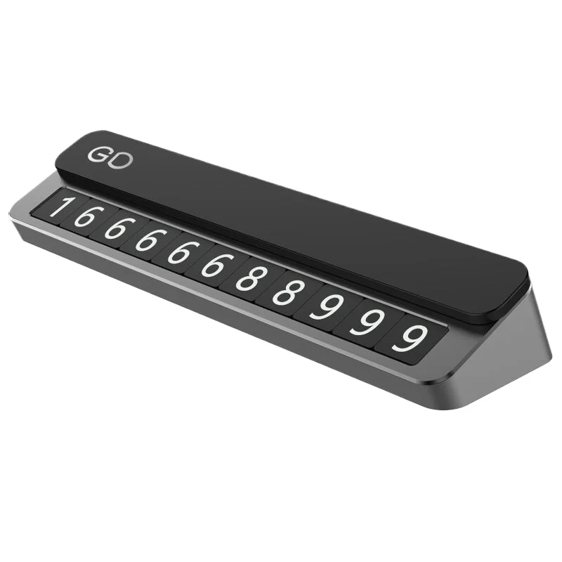 

*Solid wood car phone number Moving license plate Advanced sense Temporary parking plate Moving license plate on car