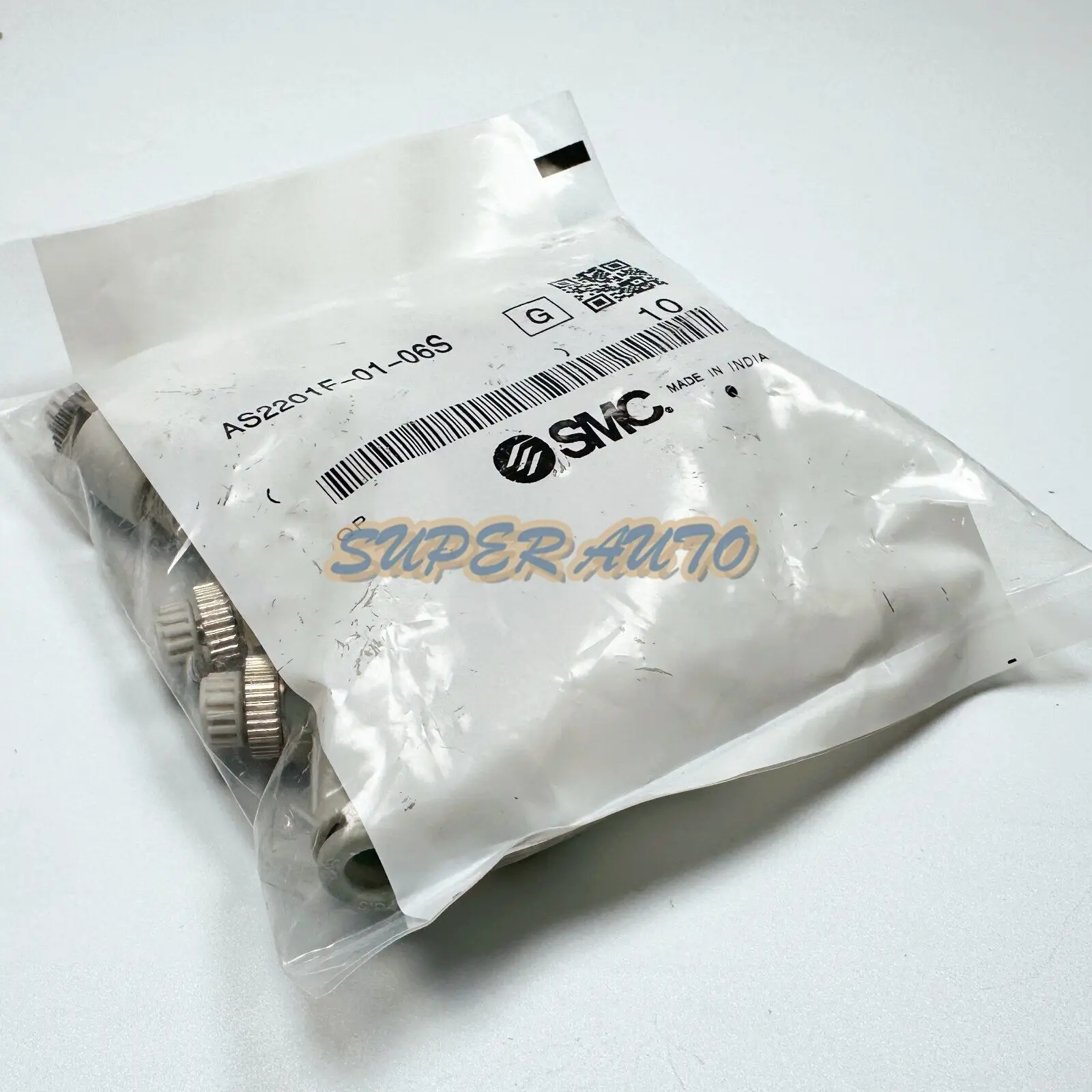 1bag New SMC AS2201F-01-06S Speed regulating valve