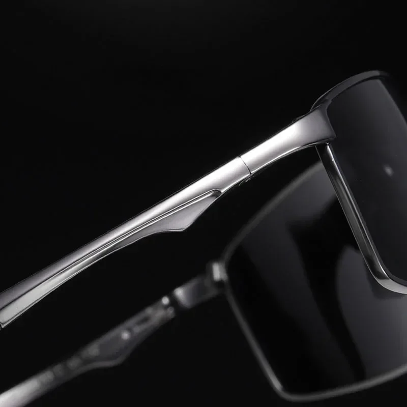 Photochromic Men Women Polarized Sunglasses Male Metal Square Glasses Driving Sun Glasses UV400 Outdoor Sports Cycling Goggles - view 5