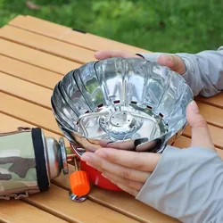Outdoor Windproof Lotus Stove Folding Mini Square Camping Stove Durable BBQ Stoves Household Stoves Simple Kitchen Accessories
