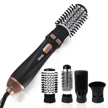 Image Hot air brush straightener, straight hair comb design, home support for customized high-power