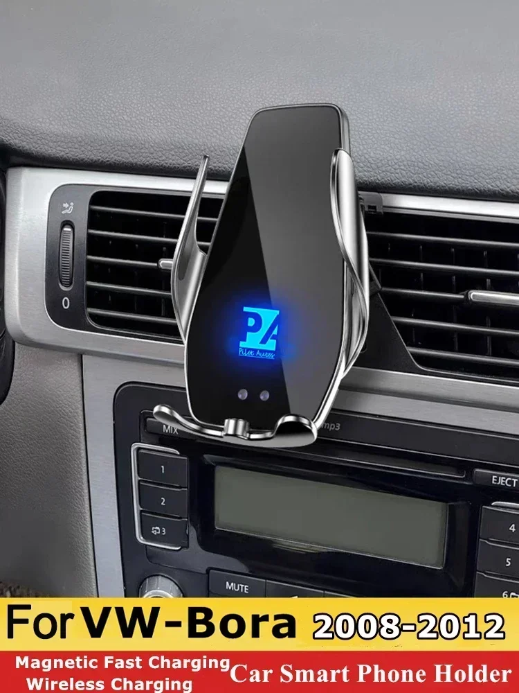 

2008-2012 For Volkswagen Bora Mobile Phone Holder Wireless Charger Car Mount Bracket GPS Support