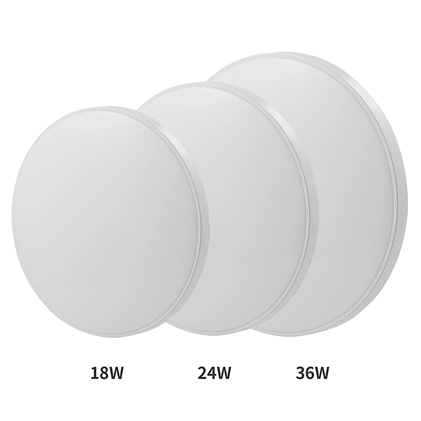 Ultradünne Runde LED-Deckenleuchte Schlafzimmerlampe Neutralweiß Kaltweiß Warmweiß 36W 24W 18W LED-Deckenleuchte