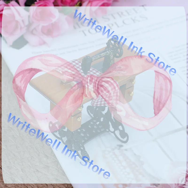 

1Pcs Dollhouse Mini Sewing Machine Miniature Furniture Table Cloth Decor