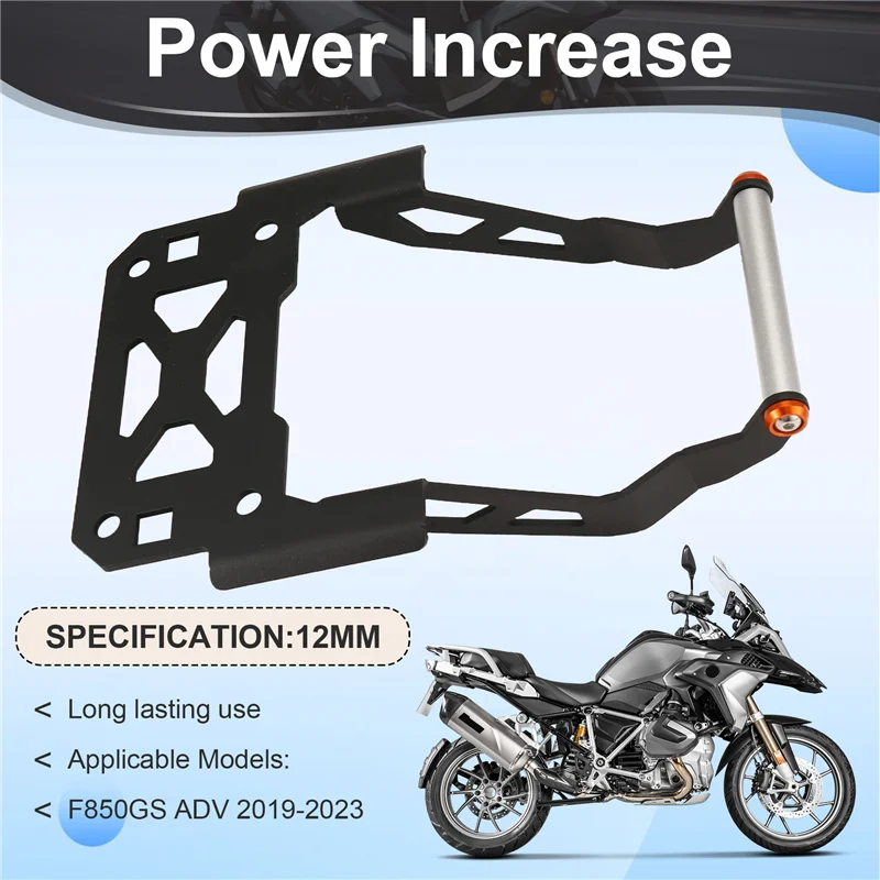 

A33K-Motorcycle Windshield Stand Holder Mobile Phone GPS Navigation Plate Bracket For BMW F850GS F850 ADV 2019-2023