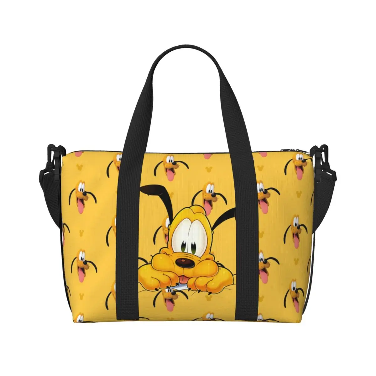 

Пляжная сумка-тоут Custom P-Pluto Cartoon для женщин, очень большая, для спортзала, путешествий и покупок