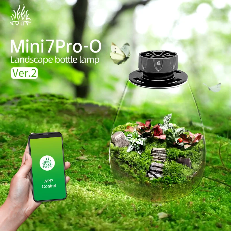 

Week Aqua Mini7 Pro-O Glass Landscape Bottle Lamp APP Control LED Light