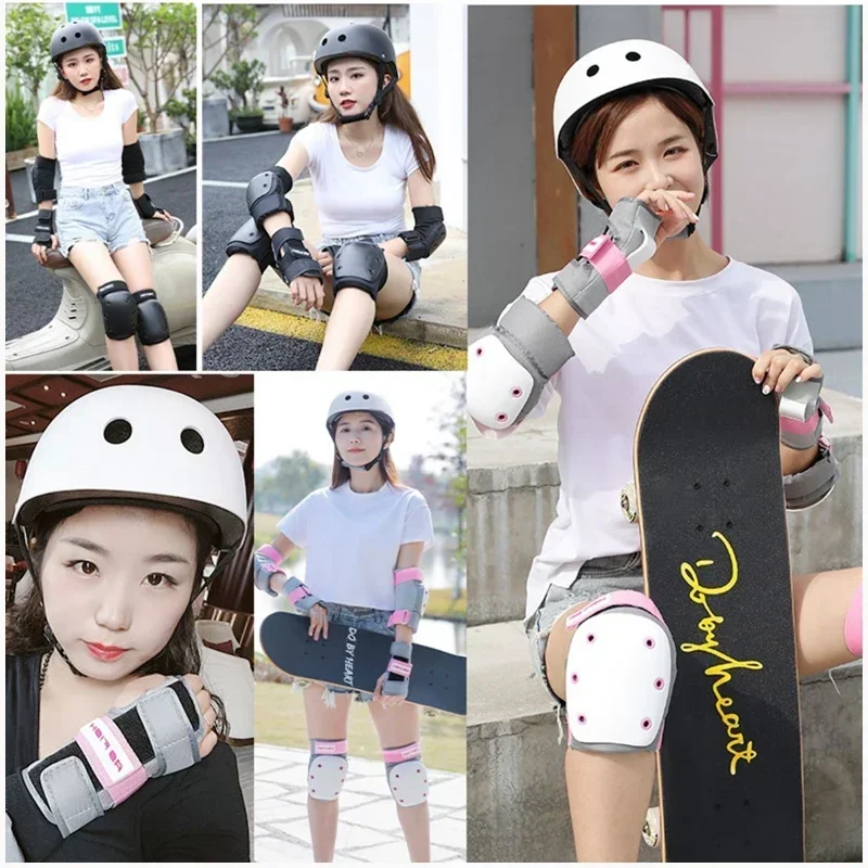 Kids Adults Roller Skating Skateboarding Rock Climbing Cycling Protective Gear Helmet Knee Elbow Wrist Pads Protector