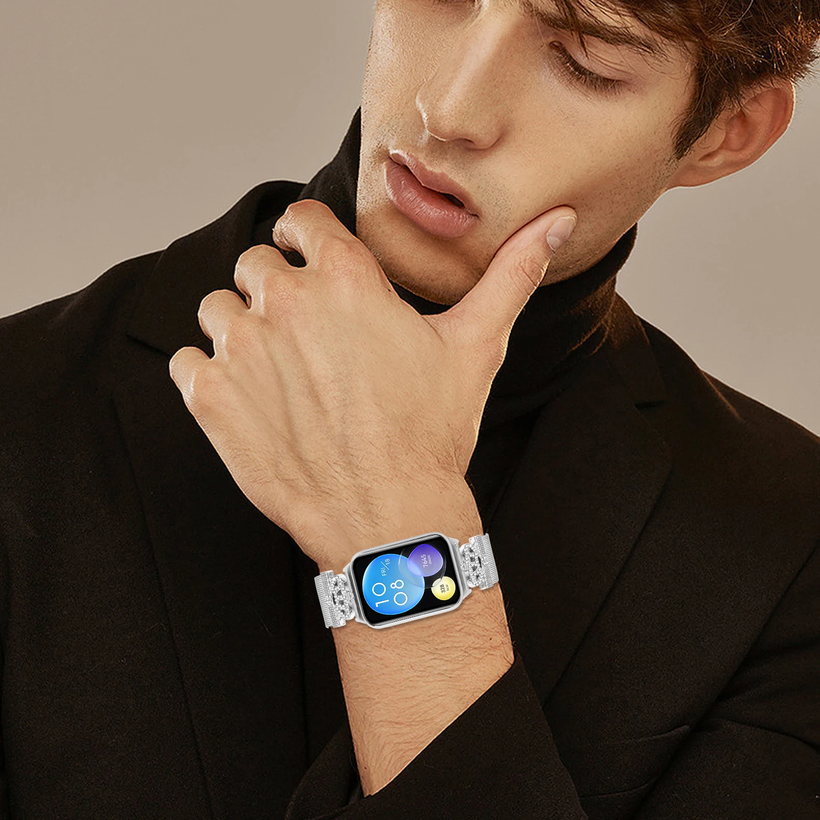 Миланский ремешок для Xiaomi Mi Band 9/8Pro, женские и мужские металлические умные часы, браслет для Redmi Watch 4 5, сменный браслет