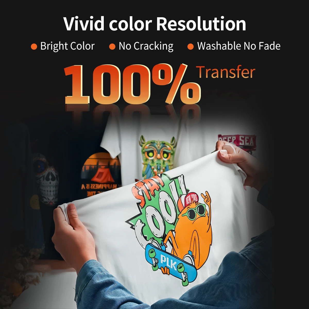 Colorsun A3 DTF Stampante Per Epson R1390 Impresora dtf T-shirt Macchina Da Stampa Trasferimento Per T-Shirt Felpe Felpa