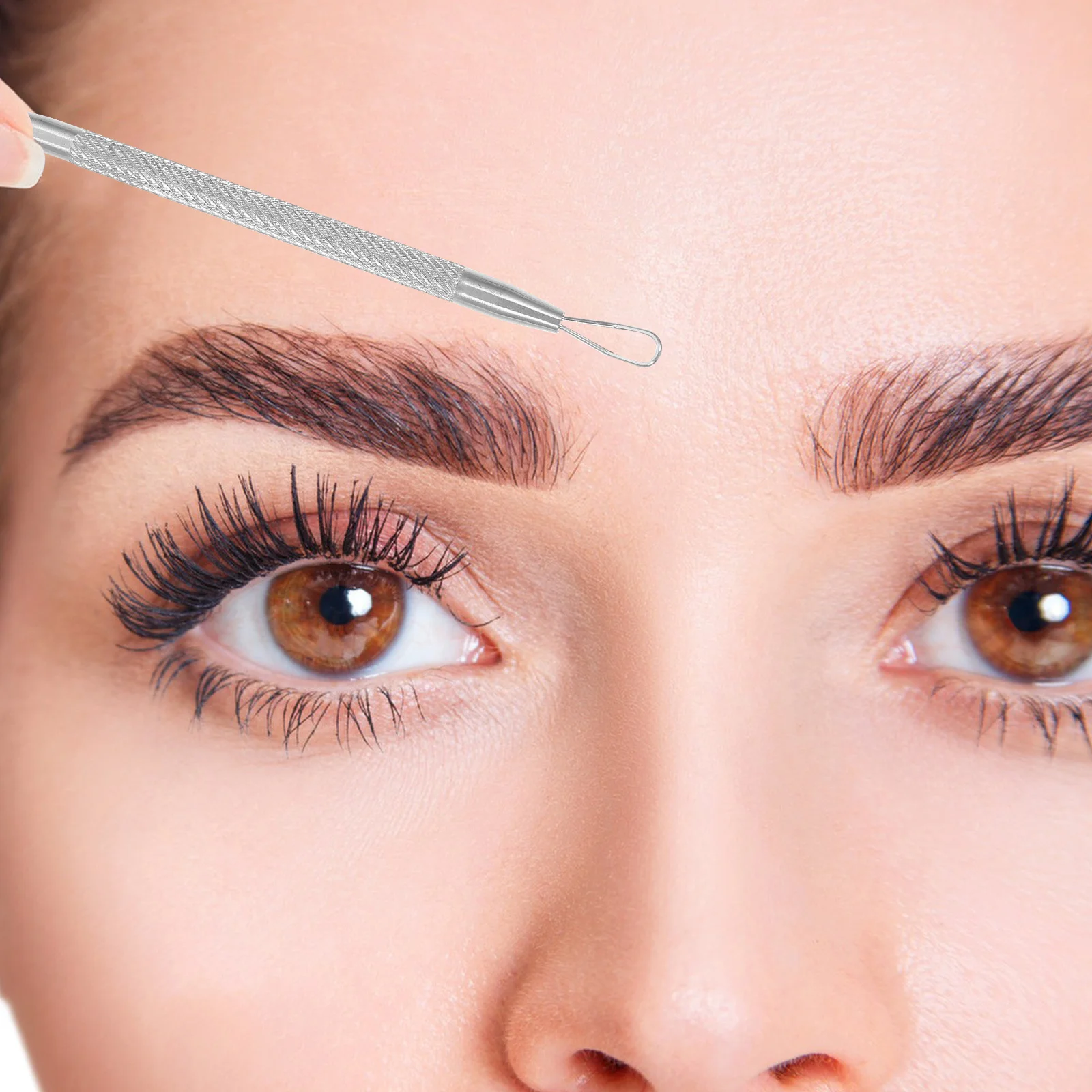 7 قطعة مزيلات البثور أدوات تجميل معدنية عالية الجودة برأسين لمجموعات تنظيف استخلاص الرؤوس السوداء والرؤوس البيضاء #3