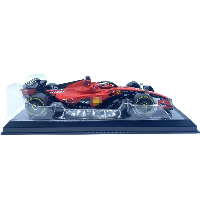 Bburago 2023 1/24 Racing Model Car for F1 Scuderia Ferrari 1:43 SF23#55 Sainz #16 Charles Leclerc Alloy Die Cast Car Model Gift