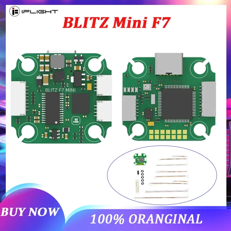 iFlight BLITZ Mini F7 V1.1 Flight Controller BMI270 F722 W/OSD Support Smartaudio/IRC Tramp VTX Protocol 20x20mm for FPV Drone