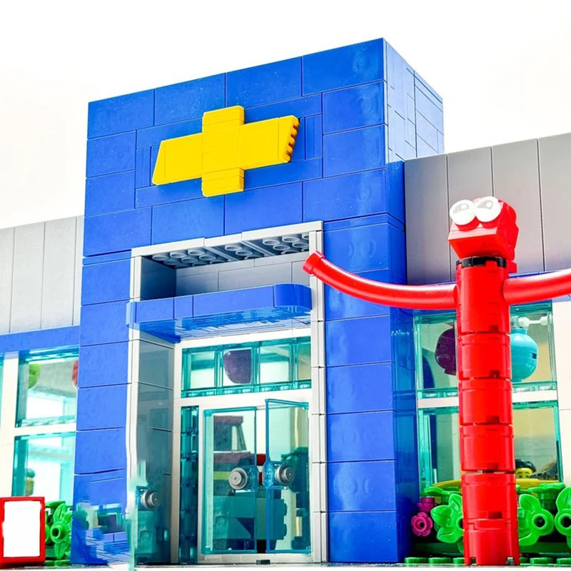 2479ピース MOC ボウタイディーラーシップ モジュール式ビルディングブロック モデル クリスマスのおもちゃ ギフト コレクター向け STEM