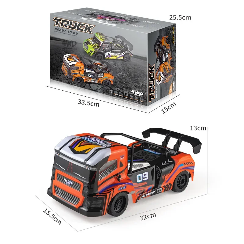 32 cm platte running high-speed rc drift auto, 2.4G afstandsbediening auto, tractor rc vrachtwagen, kawaii sticker, rc auto kinderen speelgoed, grappige geschenken