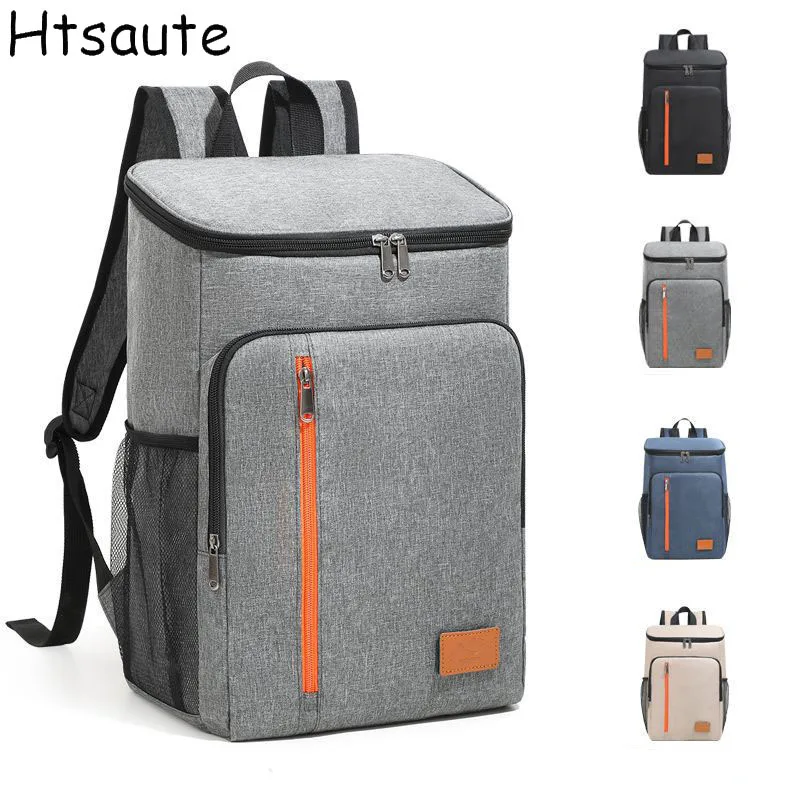 Portable Thermal Lunch Bag Removable Backpack High-capacity Cooler Insulated Picnic Bag Fits 15.6 Laptop Outdoor Travel Backpack